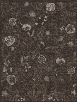 William Morris 14182-floral melancholy - handgefertigter Teppich,  tibetisch (Indien), 100 Knoten Qualität